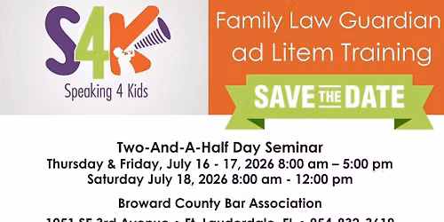 Family Law Guardian ad Litem Training