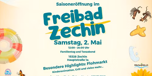 Saisoner\u00f6ffnung Freibad Zechin 