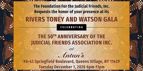 The Judicial Friends Association 50th Anniversary