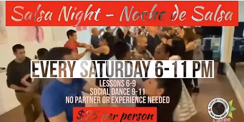 Salsa Night in Oakville - every Saturday
