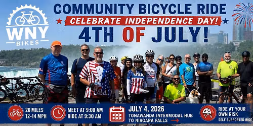 July 4th Independence Day Morning Ride (26 miles)