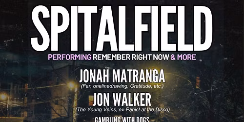 SPITALFIELD - 2nd October 2026 - Audio Glasgow