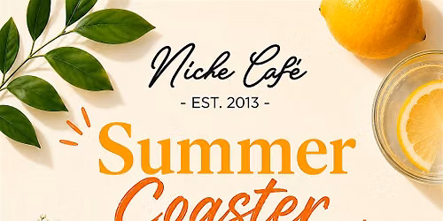Summer Coaster Painting Workshop at Niche Caf\u00e9