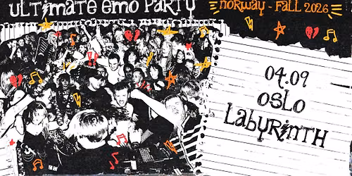 Ultimate Emo Party Oslo \/ 4.09 Labyrinth - 2 floors!