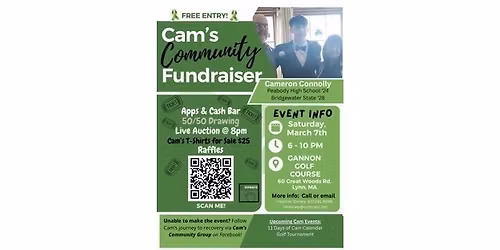 Fundraiser for Cam Connolly and his journey to healing