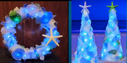 Sea Glass Trees/Wreaths at Berkley Beer Company inTaunton MA - Saturday December 13th 12pm-2pm