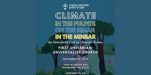 Climate in the Pulpits Sunday
