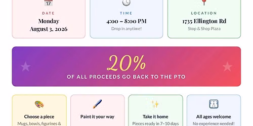 Paint for a Cause! 20% of Sales go directly to Eli Terry PTO