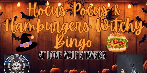 Hocus Pocus & Hamburgers Witchy Bingo 