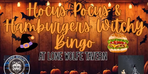 Hocus Pocus & Hamburgers Witchy Bingo