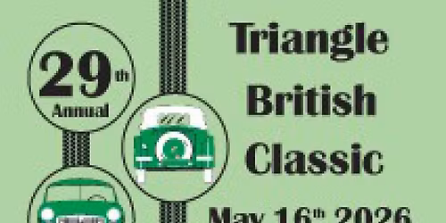 The CVBCC is invited to the Triangle British Classic