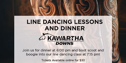Line Dancing Lessons (Dinner Included)