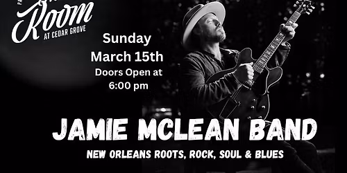 Jamie McLean Band Returns to The Room