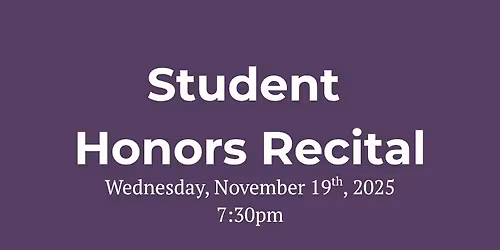Student Honors Recital
