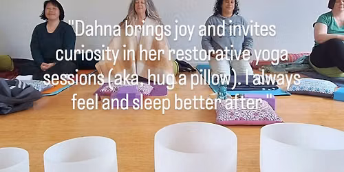 Restorative yoga and sound bath