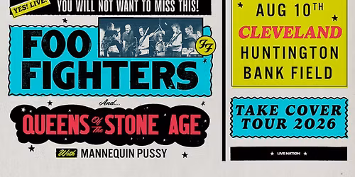 Foo Fighters: TAKE COVER TOUR 2026