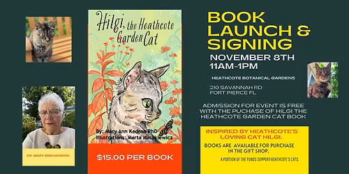 Hilgi the Heathcote Cat Book Launch & Reading
