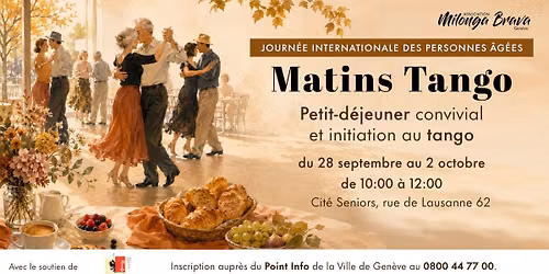 Matins Tango : Petit-d\u00e9jeuner convivial et initiation au tango argentin