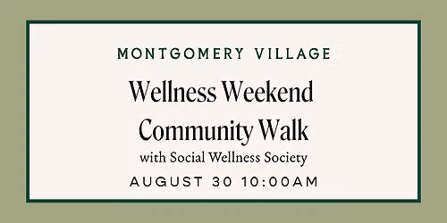 Wellness Weekend Community Walk with Social Wellness Society