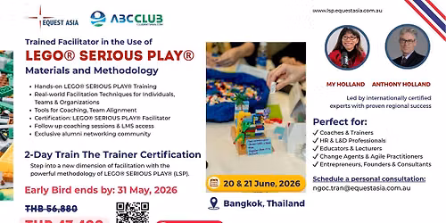 [Bangkok] Trained Facilitator in the Use of LEGO\u00ae SERIOUS PLAY\u00ae Methodology