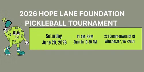 Hope Lane Foundation Pickleball Tournament 