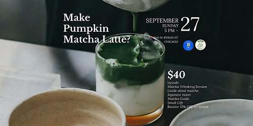 Make Own Pumpkin Matcha Latte!