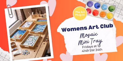 Mosaic mini Tray - Women's Art Club