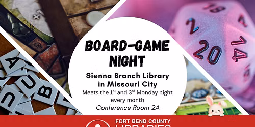 Sienna Branch Library Board Game Night