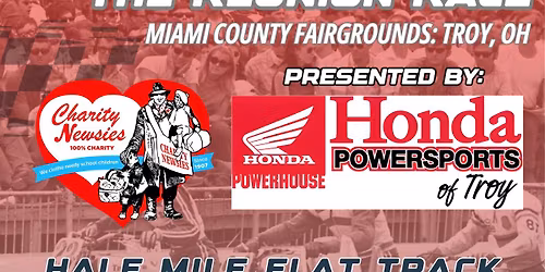 AHRMA Flat Track presents Charity Newsies - The Reunion Race