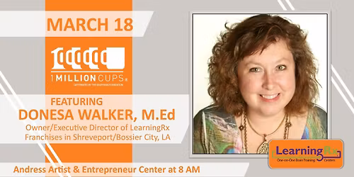 1 Million Cups Shreveport | March 18 | Featuring Donesa Walker