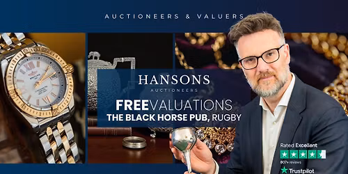 Rugby Valuation Day: Gold, Silver, Jewellery, Watches & Antique Valuations at The Black Horse