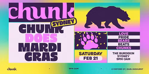 \ud83c\udf08 CHUNK SYDNEY: MARDI GRAS EDITION \ud83c\udf08