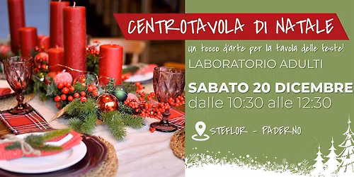Workshop adulti: centrotavola di natale