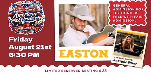 Easton Corbin Live @ the Grant County Fair