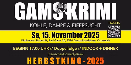 GAMSKRIMI - Herbst-KINO beim "NABERNIK" \ud83c\udf7f Filmabend & Dinner