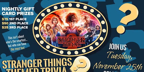  Stranger Things Themed Trivia
