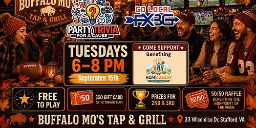 FREE Party Trivia Night to Support Hope & Ability Workforce Foundation