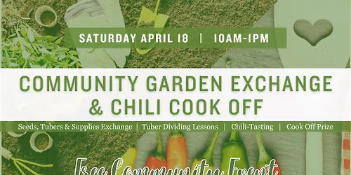 FREE Community Garden Exchange & Chili Cook Off