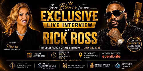 Live interview with Rick Ross