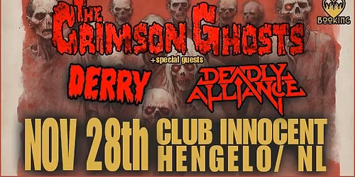 THE CRIMSON GHOSTS return to INNOCENT\/ Hengelo (NL)