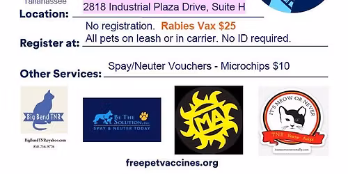 Free Annual Pet Vaccines, and Rabies $25