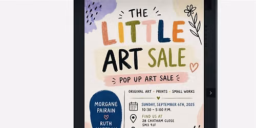 Pop up Garden Art Sale