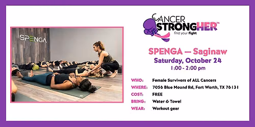 Cancer StrongHER SPENGA \u2014 October 24, 2026