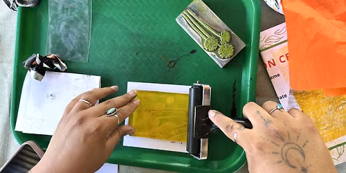 Gel Printing Workshop at the Botanical Gardens