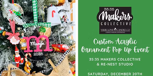 Custom Acrylic Ornament Pop Up Event