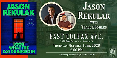 Jason Rekulak with Teague Bohlen Live at Tattered Cover Colfax