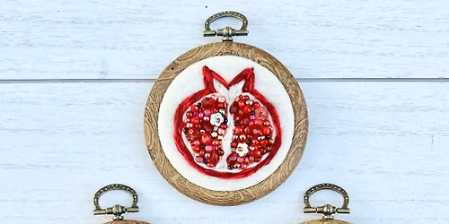 Beaded Pomegranate Embroidery Workshop @ Ravens Ring Brewing Co. 2\/25