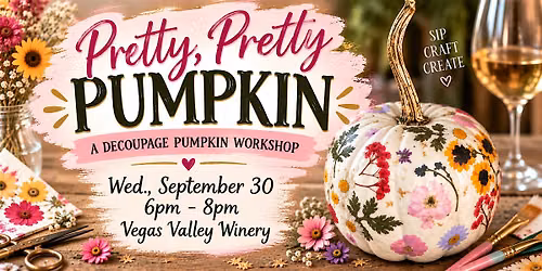Let's make Pretty Pumpkins! A Decoupage Pumpkin Workshop