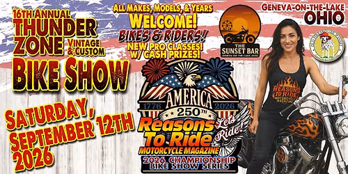 Geneva-on-the-Lake Thunder Zone BIKE SHOW