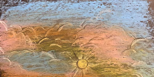 Oil pastel sunset workshop